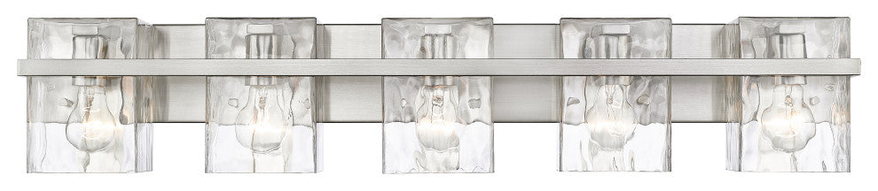 Zlite 1938-5V-BN 5-Light Vanity, Clear