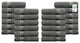 Organic Cotton Feather Touch Quick Dry Hand Towel, Sharkskin Grey, Pack of 24