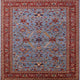 Ahgly Company Indoor Square Mid-Century Modern Area Rugs, 7' Square