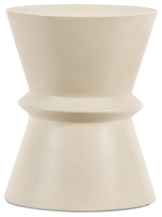 Lina End Table-Parchment White