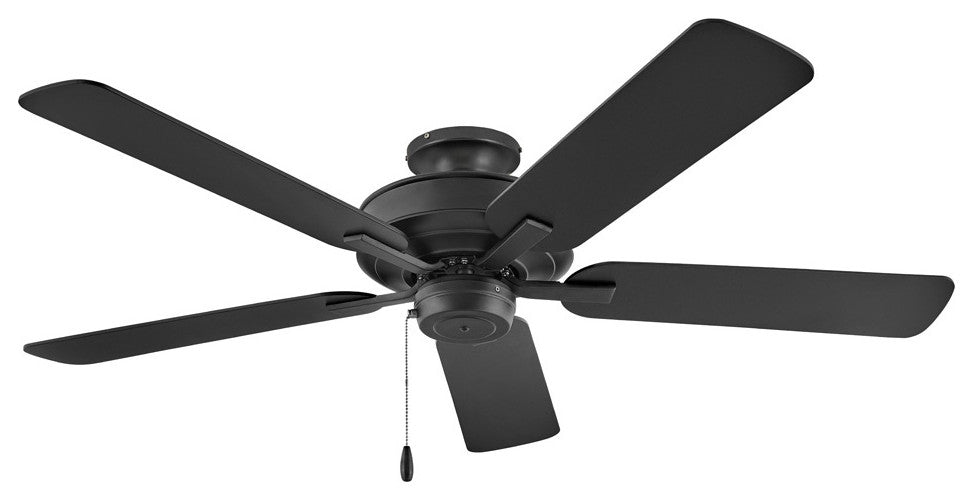 Hinkley Metro 52" Indoor Dual Mount Ceiling Fan, Matte Black