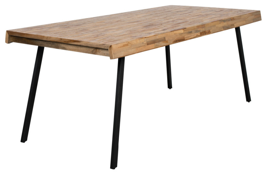 Natural Lacquered Teak Dining Table | DF Suri, Medium