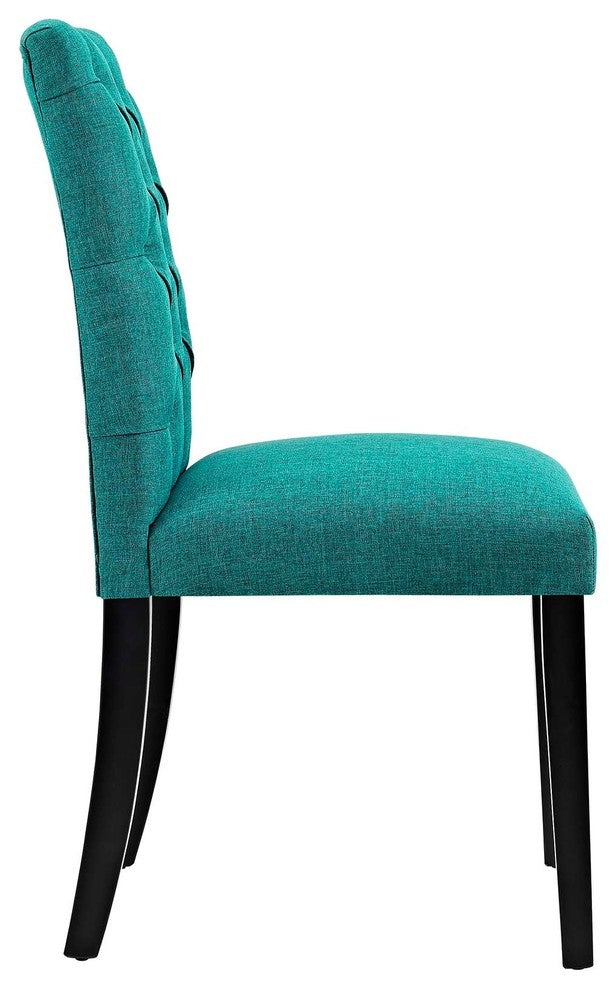 Duchess Dining Chair Fabric Set of 4, Teal
