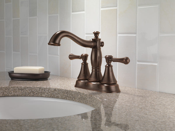 Delta Cassidy 2-Handle Centerset Bathroom Faucet - Metal Pop-Up, Venetian Bronze