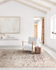 Theia THE-05 Area Rug by Loloi, Taupe/Brick, 2'10"x12'6"