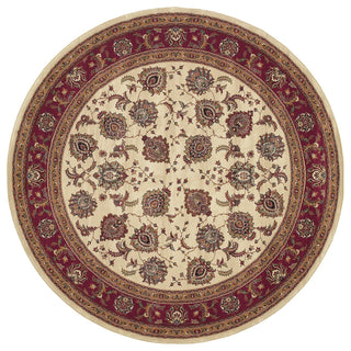 Oriental Weavers Ariana Collection Ivory/Red Oriental Indoor Area Rug 8' RND