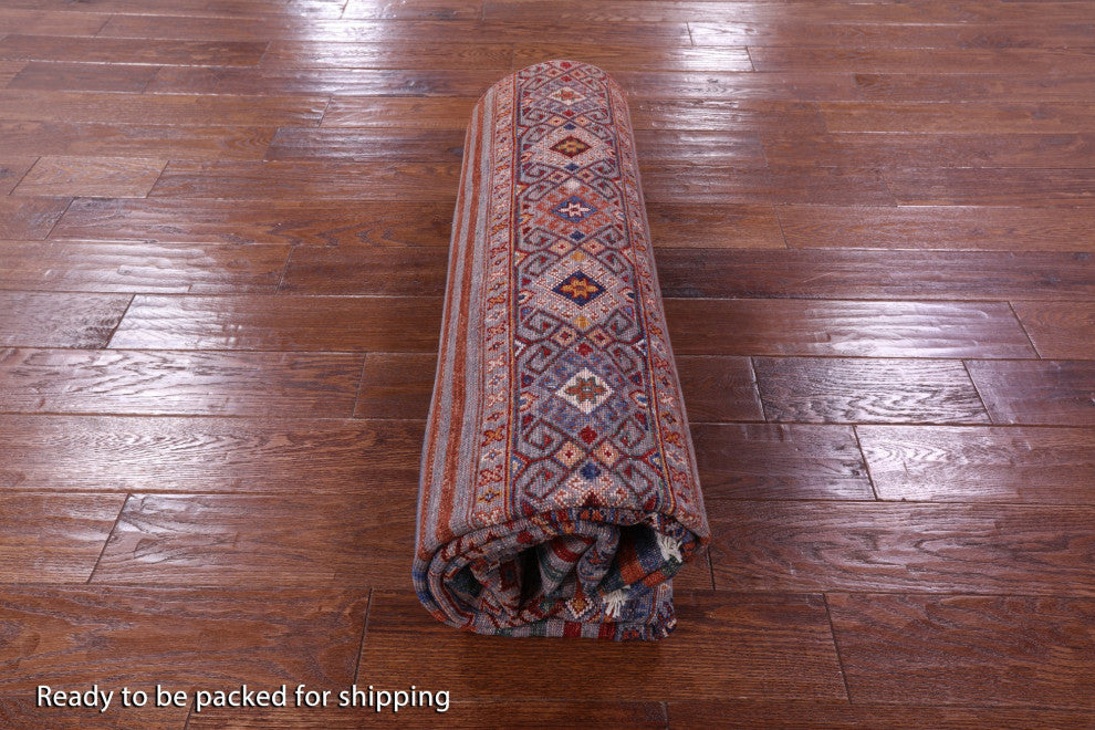 5' 10" X 8' 4" Super Kazak Khorjin Hand-Knotted Wool Rug Q10226