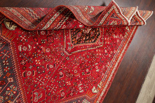 Consigned, Faded Traditional Handmade Vintage-Style Persian Area Rug, Red, 5x8