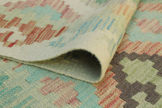 Sun Faded Flatweave Muhaimin Rust/Ivory Rug, 4'9x6'7