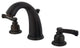 Kingston Brass Widespread Bathroom Faucet With Retail Pop-Up, Oil Rubbed Bronze
