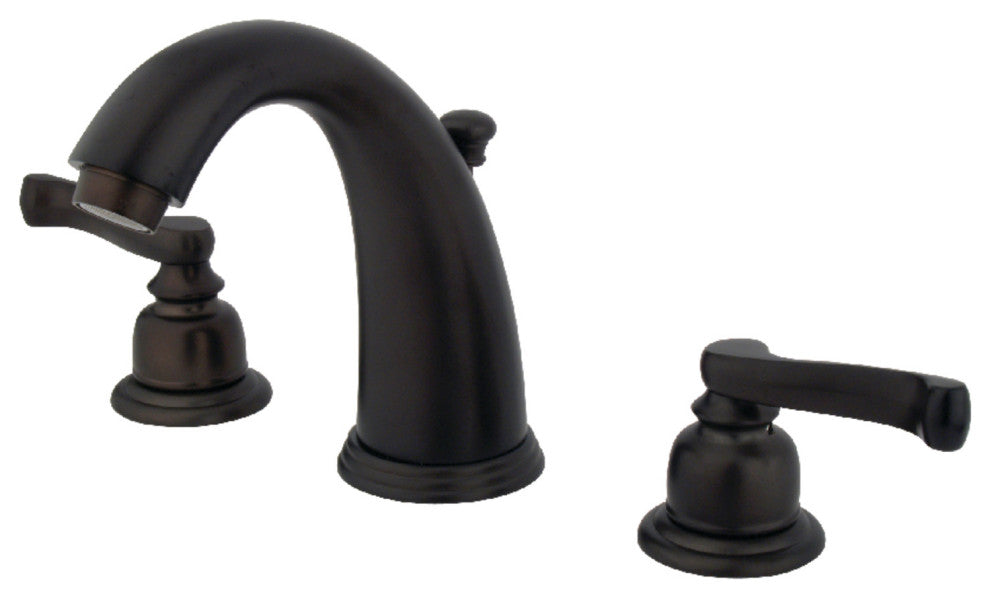 Kingston Brass Widespread Bathroom Faucet With Retail Pop-Up, Oil Rubbed Bronze