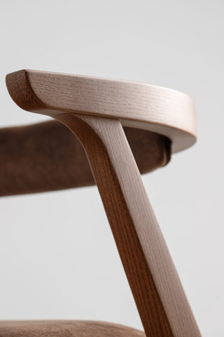 Ellis Dining Chair Brown With Brown Material