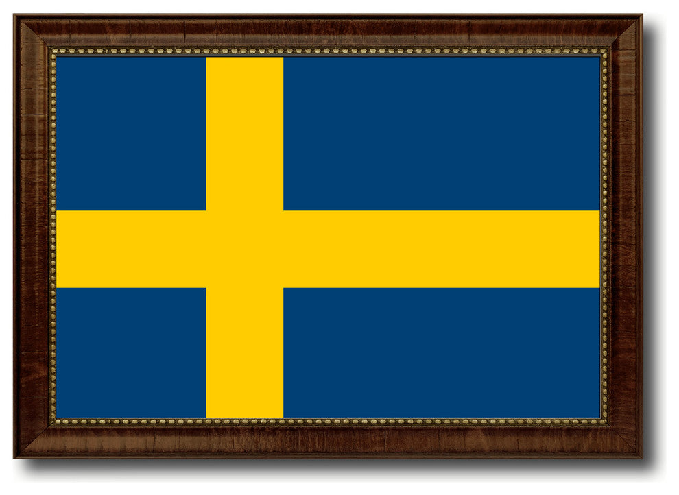 Sweden Country Flag Canvas Print, 27"x39"