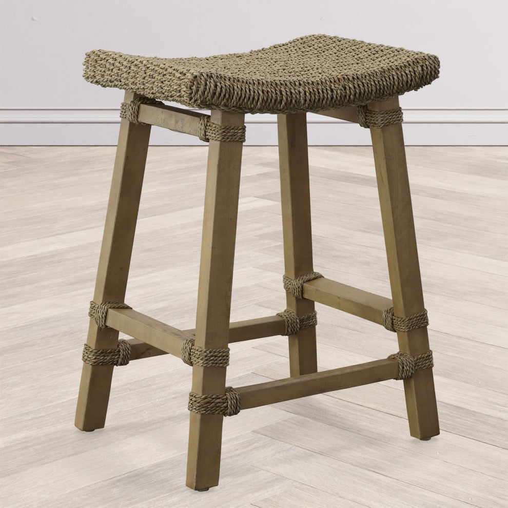 Uttermost 22903 Everglade Sea Grass Counter Stool