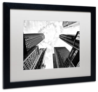 Philippe Hugonnard 'Times Square Skyscrapers' Matted Framed Art, 16x20