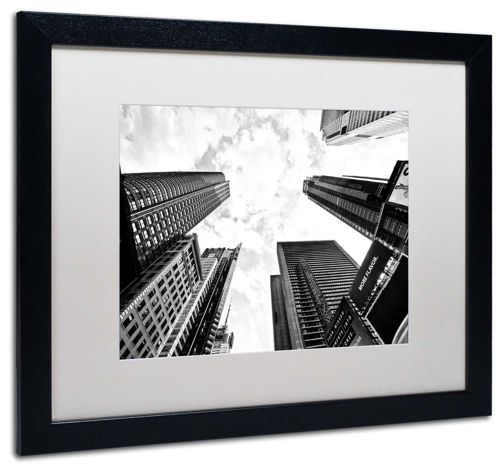 Philippe Hugonnard 'Times Square Skyscrapers' Matted Framed Art, 16x20