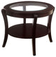 Finley Contemporary Style End Table, Expresso Finish