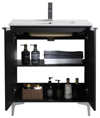Wilmington Bath Vanity, Chestnut, 30 Inch, Polished Chrome Hardware