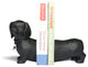 2-Piece Dachshund Bookend Set, Black