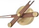 Nomon AXIOMA G Clock | Polished Brass Box, Walnut Hands