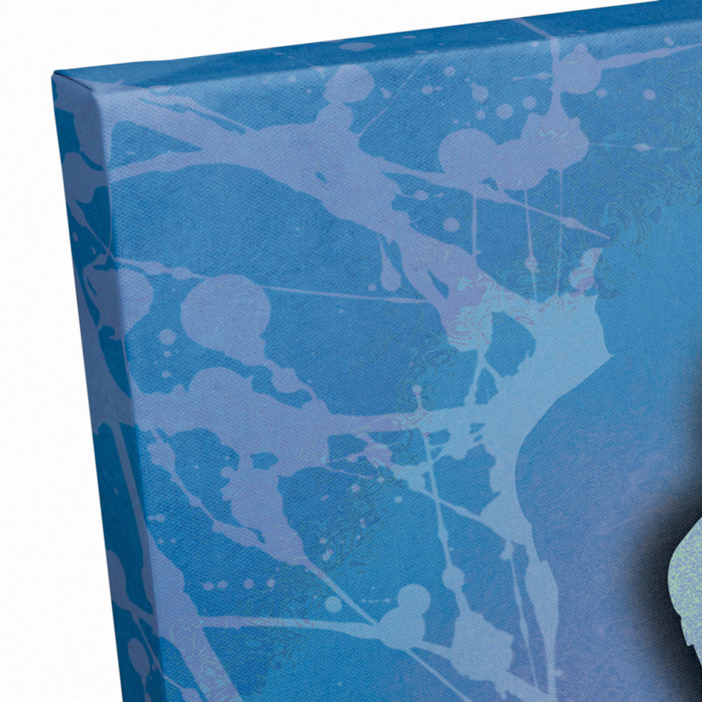 Rock Star Blue 20x16 Canvas Wall Art