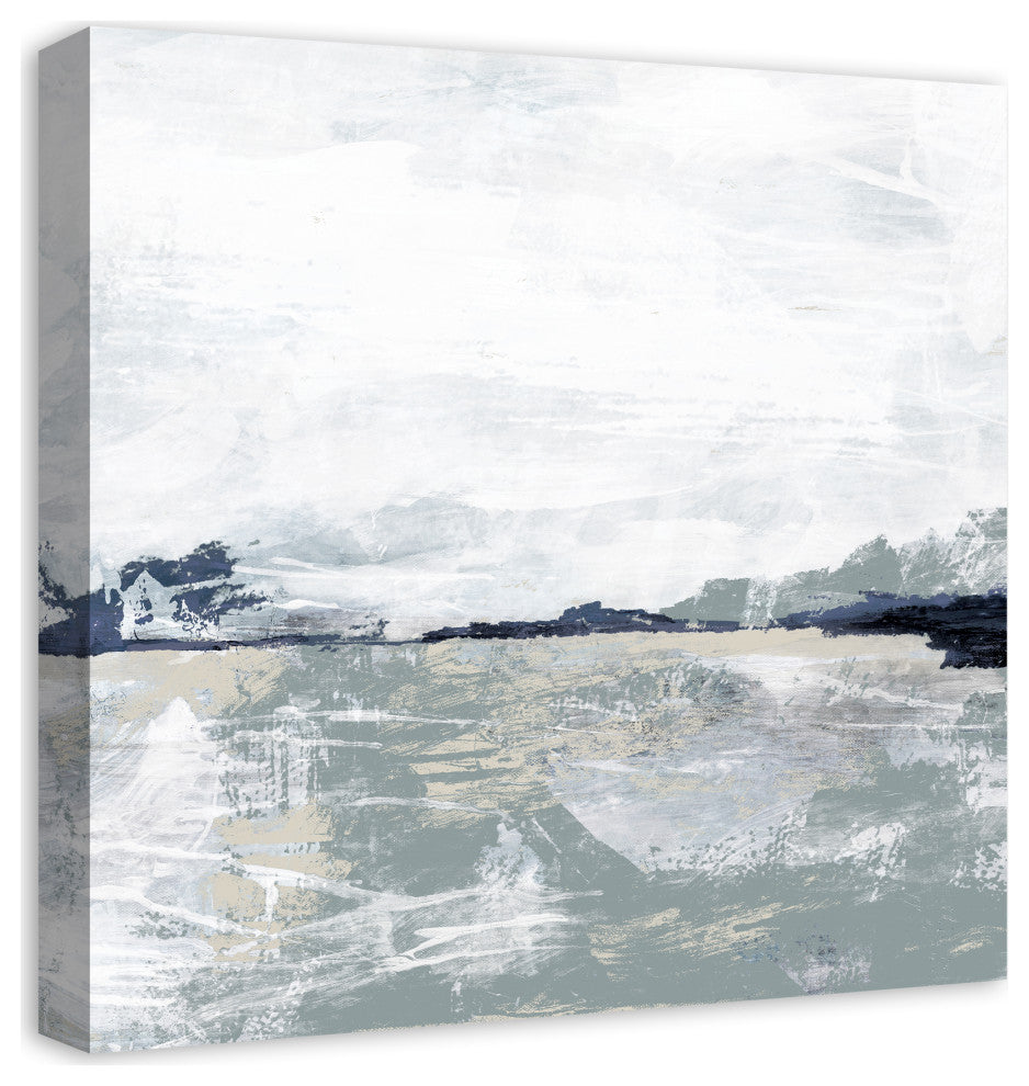 Blue Sage Abstract 20x20 Canvas Wall Art