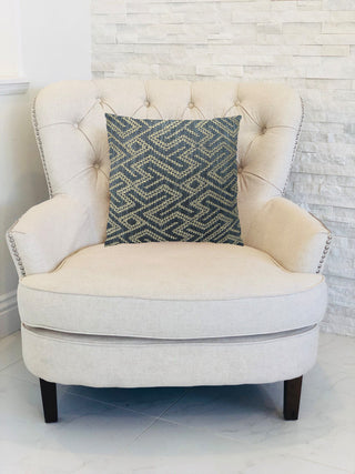 Plutus Duncan Range Handmade Throw Pillow, Double Sided 18"x18"