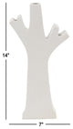 Craftsman Tree-Shaped Ceramic Vase, White