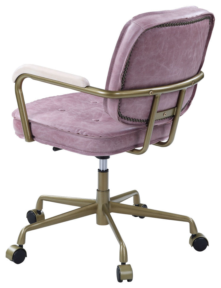 Of00400, Office Chair, Pink Top Grain Leather, Siecross