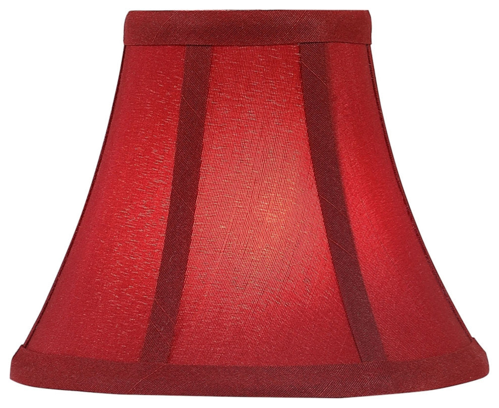 30050-2 Small Bell Chandelier Clip On Lamp Shade Rust 3"x6"x5", Set of 2