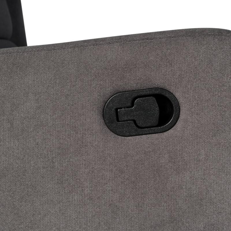 Omma Swivel Wingback Recliner Glider Rocker Recliner, Dark Gray