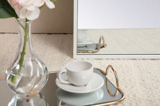 Elegant Lighting MR43672 Eternity 36" W x 72" H Rectangular - Silver