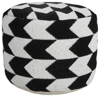 Modern Oversized Chevron Arrow Pouf Ottoman