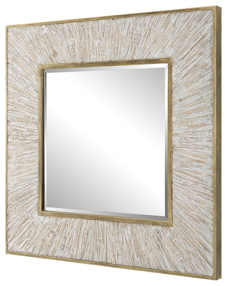 Uttermost 09854 Wharton Whitewashed Square Mirror