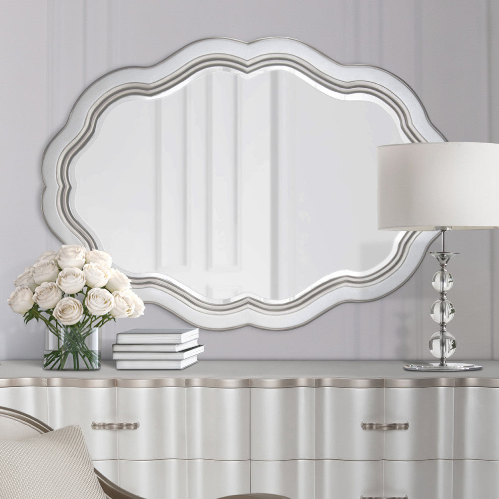 London Place Wall Mirror - Creamy Pearl