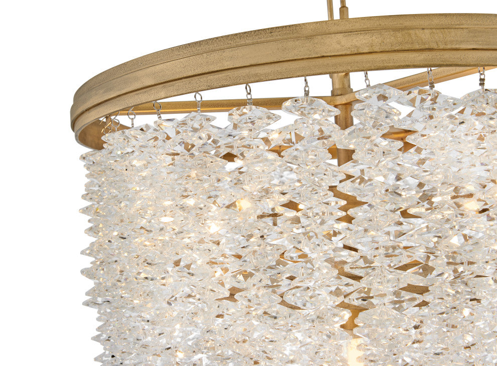 Fredrick Ramond Rubina Medium Convertible Semi-Flush Mount, Burnished Gold