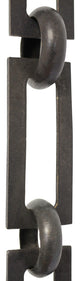 RCH Hardware Brass Rectangle Chandelier Chain, U55, Oil Bronzed Black