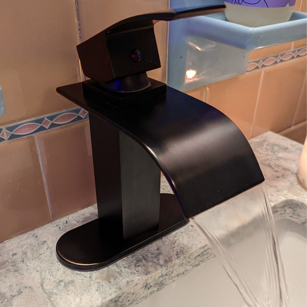 Novatto Remi Single Lever WaterSaver Bathroom Faucet, GF-136SWS, Oil Rubbed Bronze