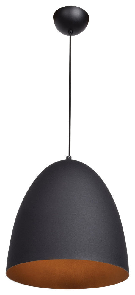 Access Lighting Nostalgia LED Pendant 23776LEDDLP-MBL/MGL, Matte Black