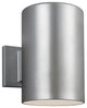 Large 1-Light Outdoor Wall Lantern, Painted Brushed Nickel