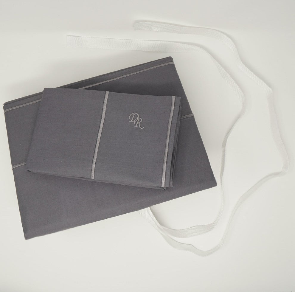 Debora Ultra Luxurious QueenBed Sheet Gray Gatsby