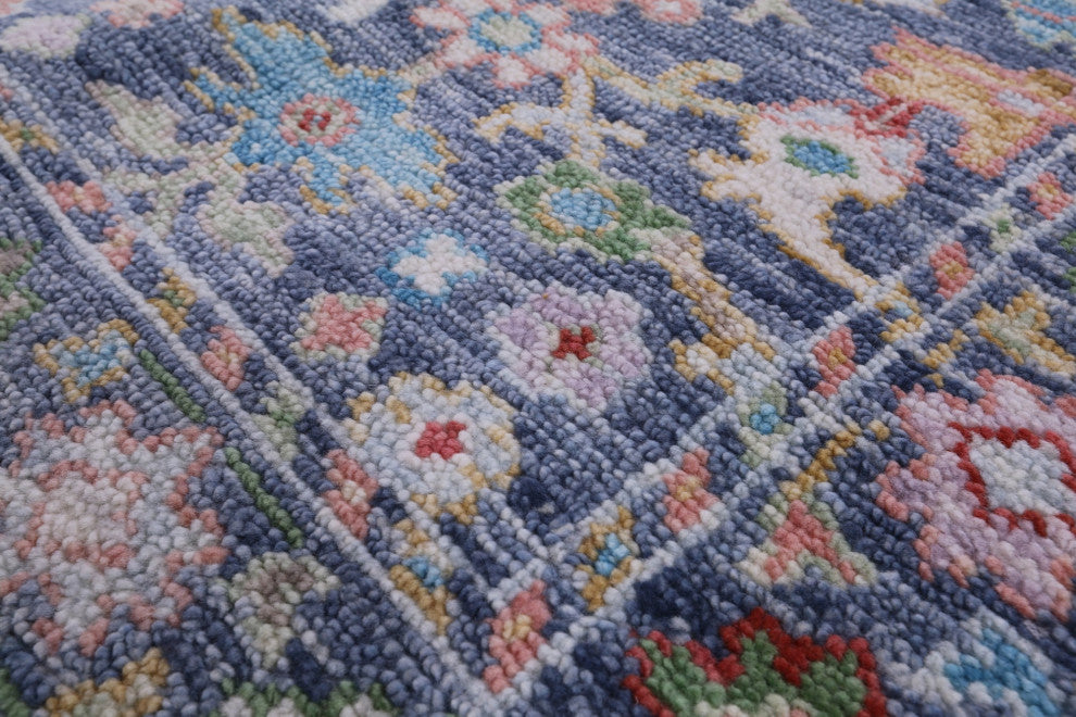 Runner Turkish Oushak Handmade Rug 2' 7" X 12' 3" - Q13453