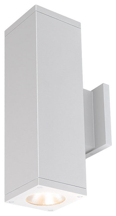Cube Architectural 5" LED Wall-Light One Each Side 40 Deg Beam 3000K, White