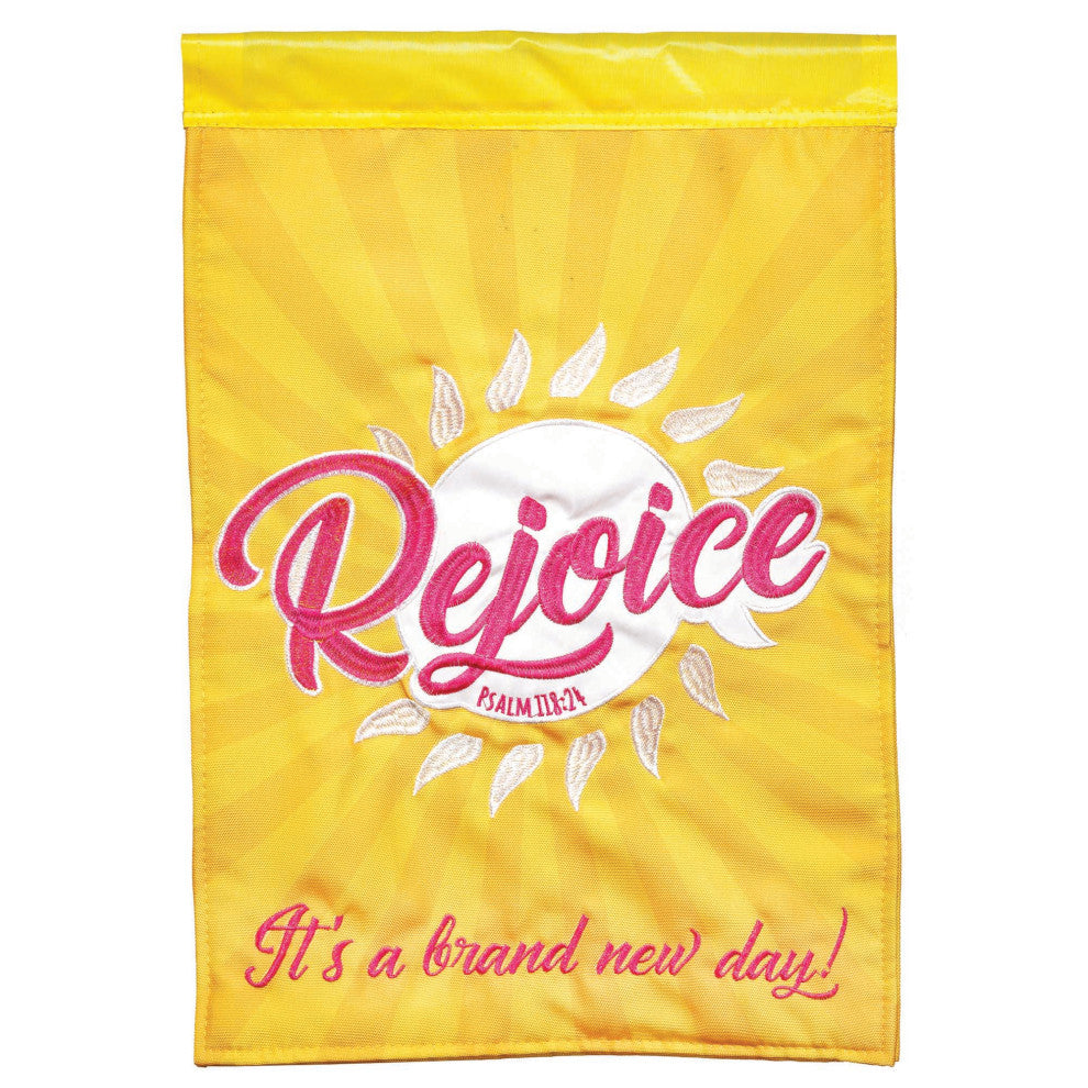 Flag Rejoice Psalms 118:24 13x18