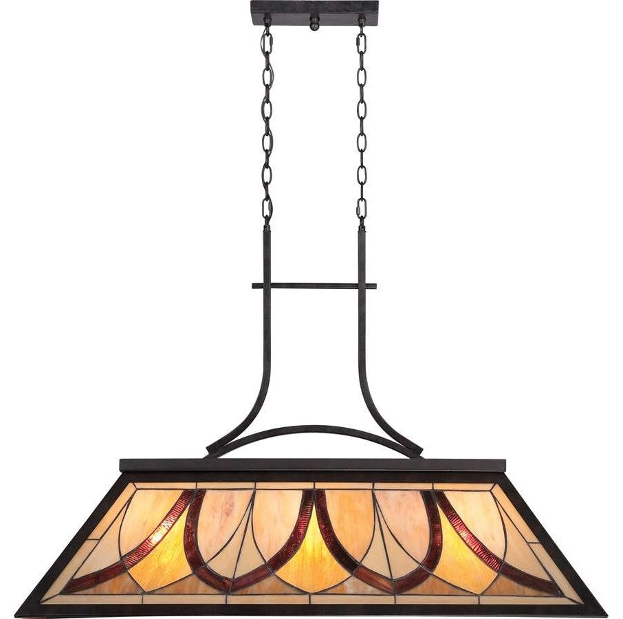 Quoizel  TFAS344VA  Three Light Island Chandelier  Asheville  Valiant Bronze