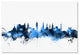 Michael Tompsett 'Glasgow Scotland Skyline White' Canvas Art, 30x47