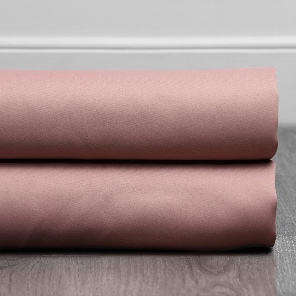Room Darkening Curtain Panel Pair, Fresco Blush, 50"x108"