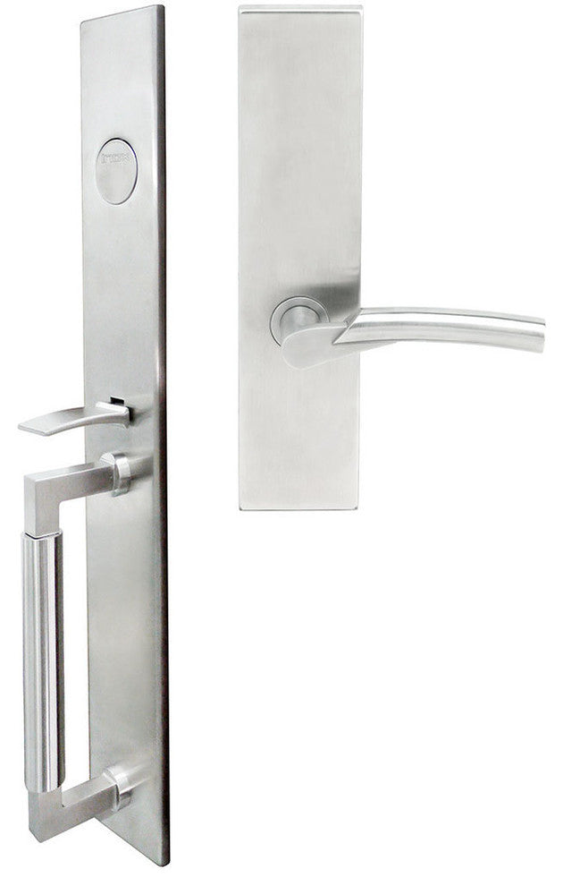 Phoenix Lever, Mortise Dummy Handleset, Right Hand, Satin Stainless Steel