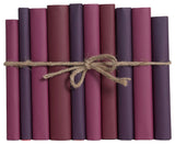 Decorative Books - Berry Paper Wrapped Book Bundle - 1 foot of Purple Books