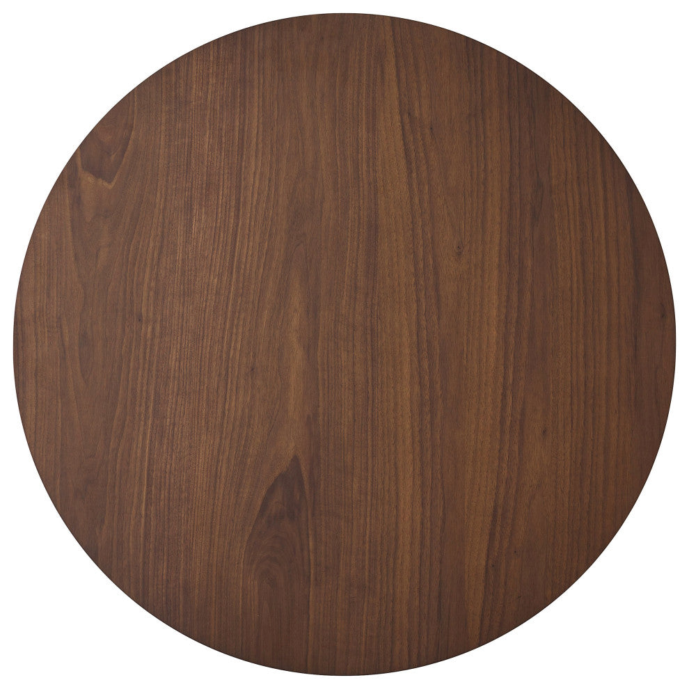 GDF Studio Helen Wood Finish Wood Counter Height Dining Table, Walnut